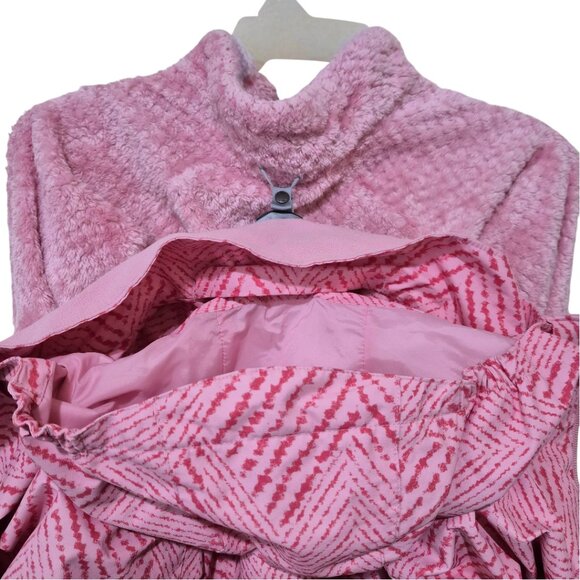 Columbia Fleece Interchange Jacket Omni-Heat Reflective Girls Pink Size L - Picture 10 of 16
